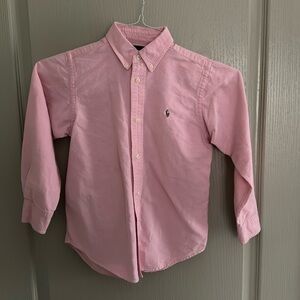 Ralph Lauren pink Oxford button-down shirt - boys, child, pictures, neutral